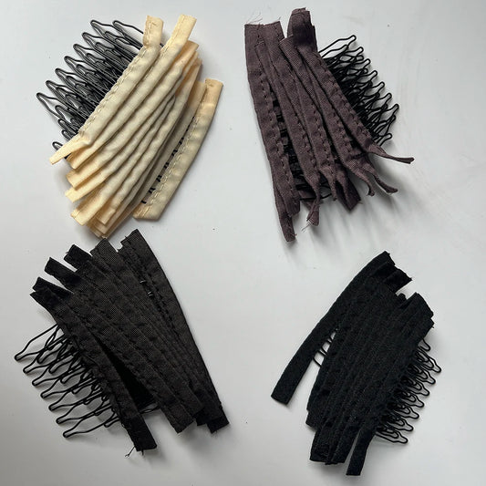 Durable Seven Tooth Stainless Steel Wig Combs For Women