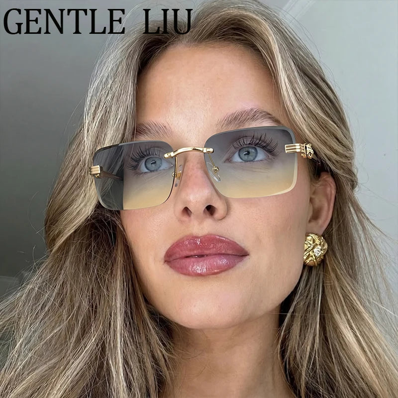 Rimless Photochromic Sunglasses