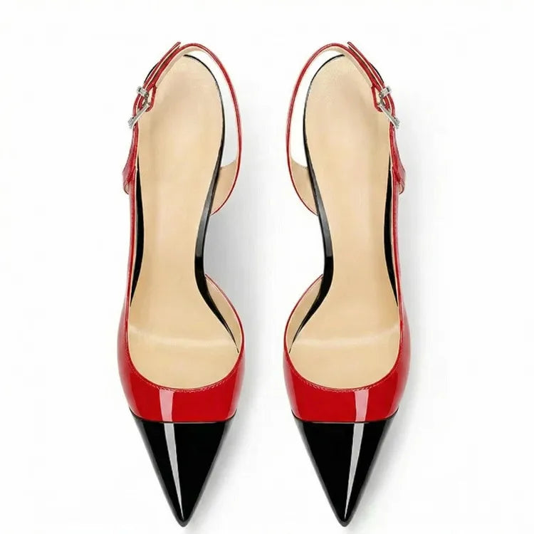 Pointed Toe High Heel Slingback Sandals for Women