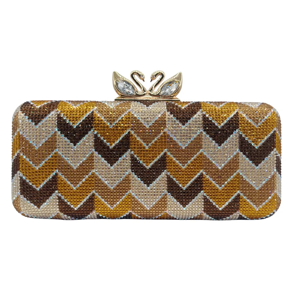 Shiny Rhinestone Clutch Handbag for Women Party Occasions