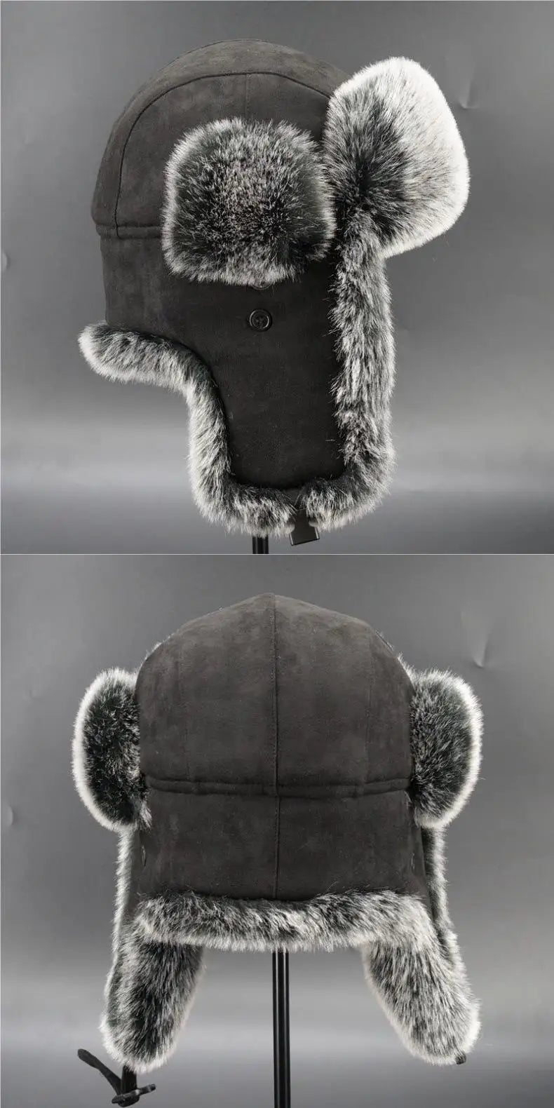 Faux Fur Ushanka Earflap Winter Hat