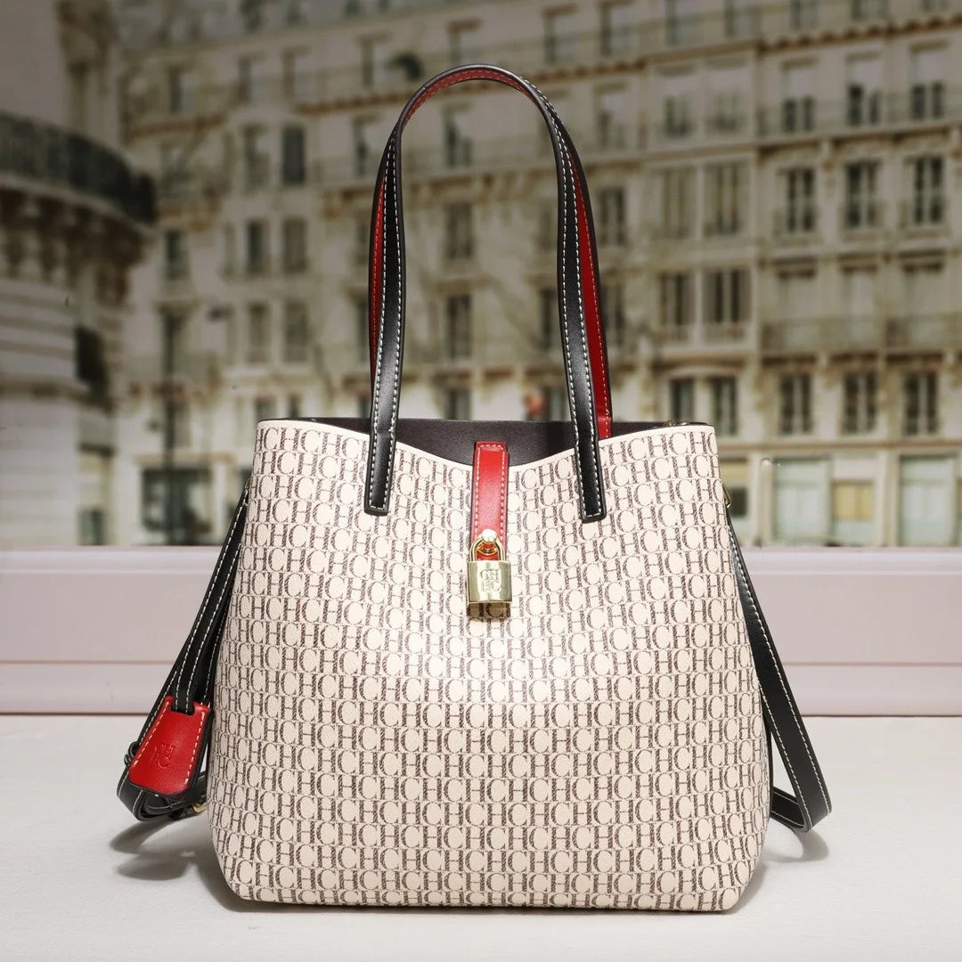 Classic PU Bucket Crossbody Handbag