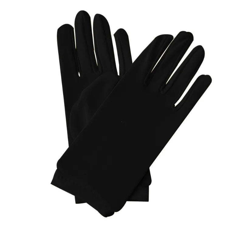 Wrist Length Fingerless Polyester Gloves
