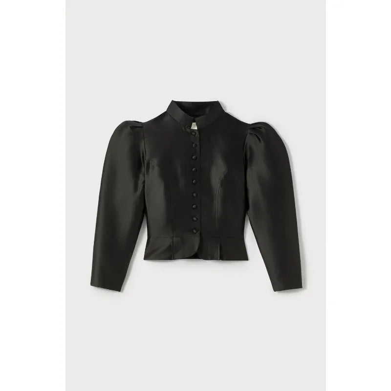 Cropped Satin Patchwork Top