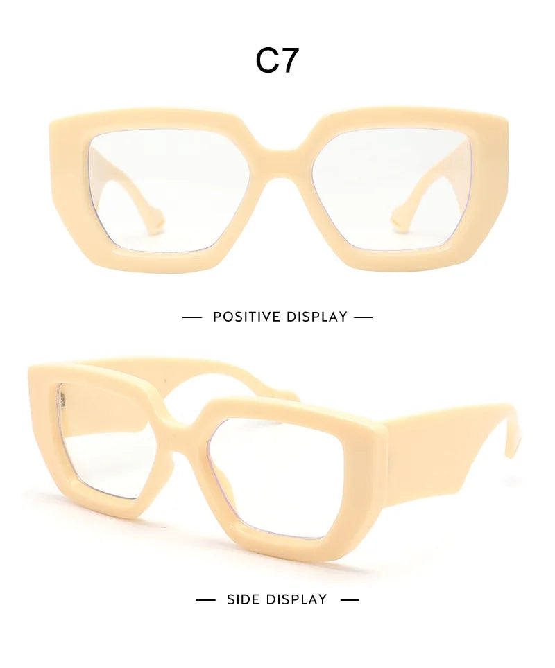 Retro Square Blue Light Blocking Glasses for Women