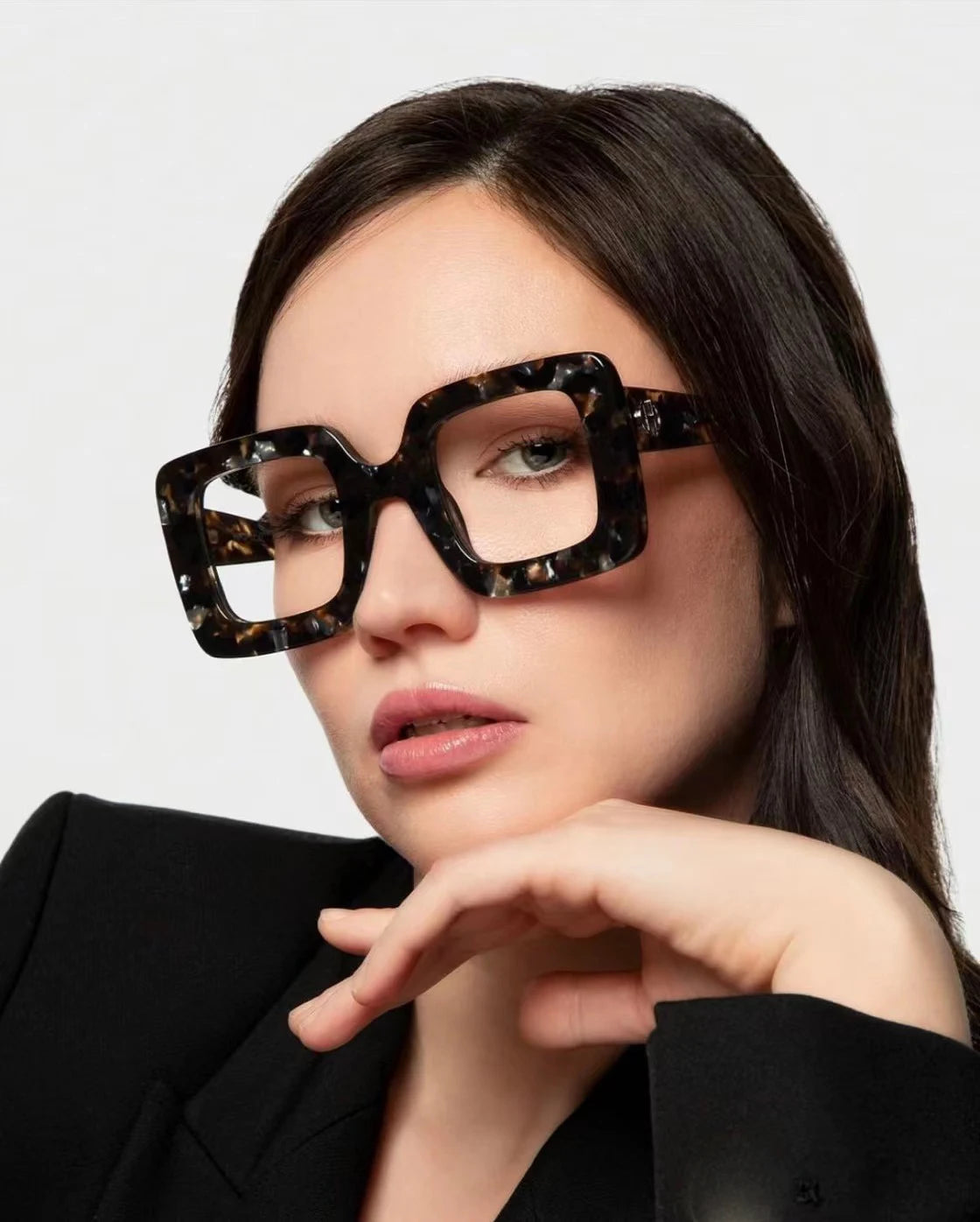 Oversized Blue Light Blocking Reading Glasses for Women