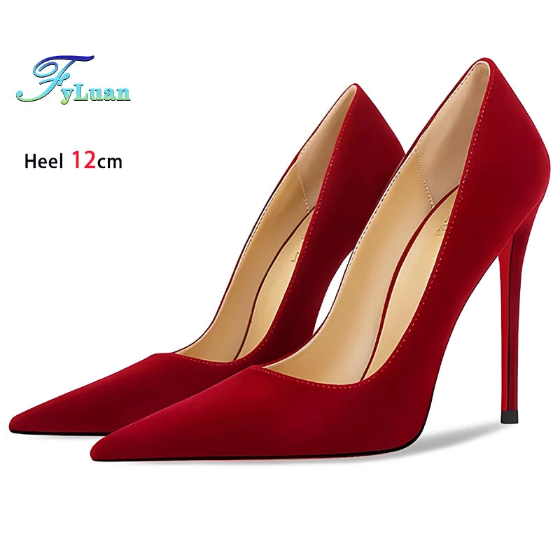 Pointed Toe Thin Heel Party Stiletto Pumps for Women