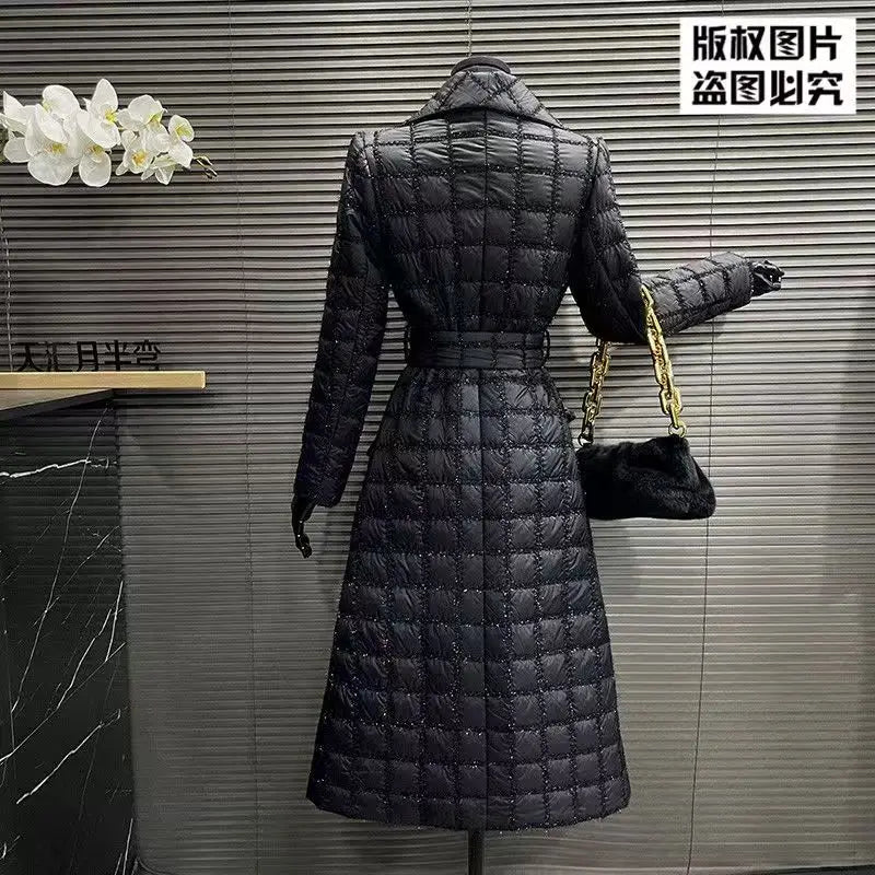 Spring and Autumn Windbreaker Coat for Women,English Style Trench Jacket,Double Breasted Outwear,Turn-down Collar,Female Clothes