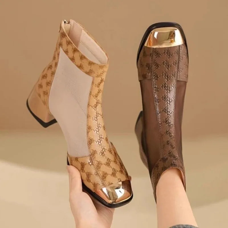 Breathable Mesh Ankle Boots