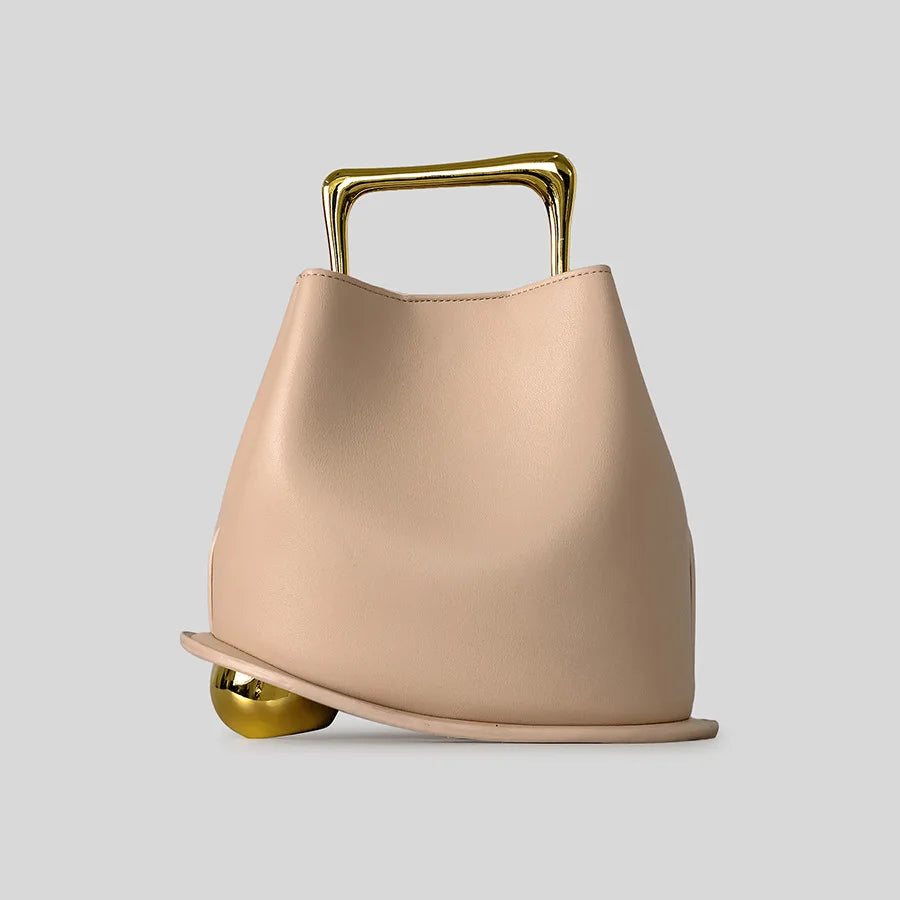 NEW Tote Bag PU Leather Bucket Simple Solid Color Underarm Fashion Casual Crossbody Shoulder Bag Shopping