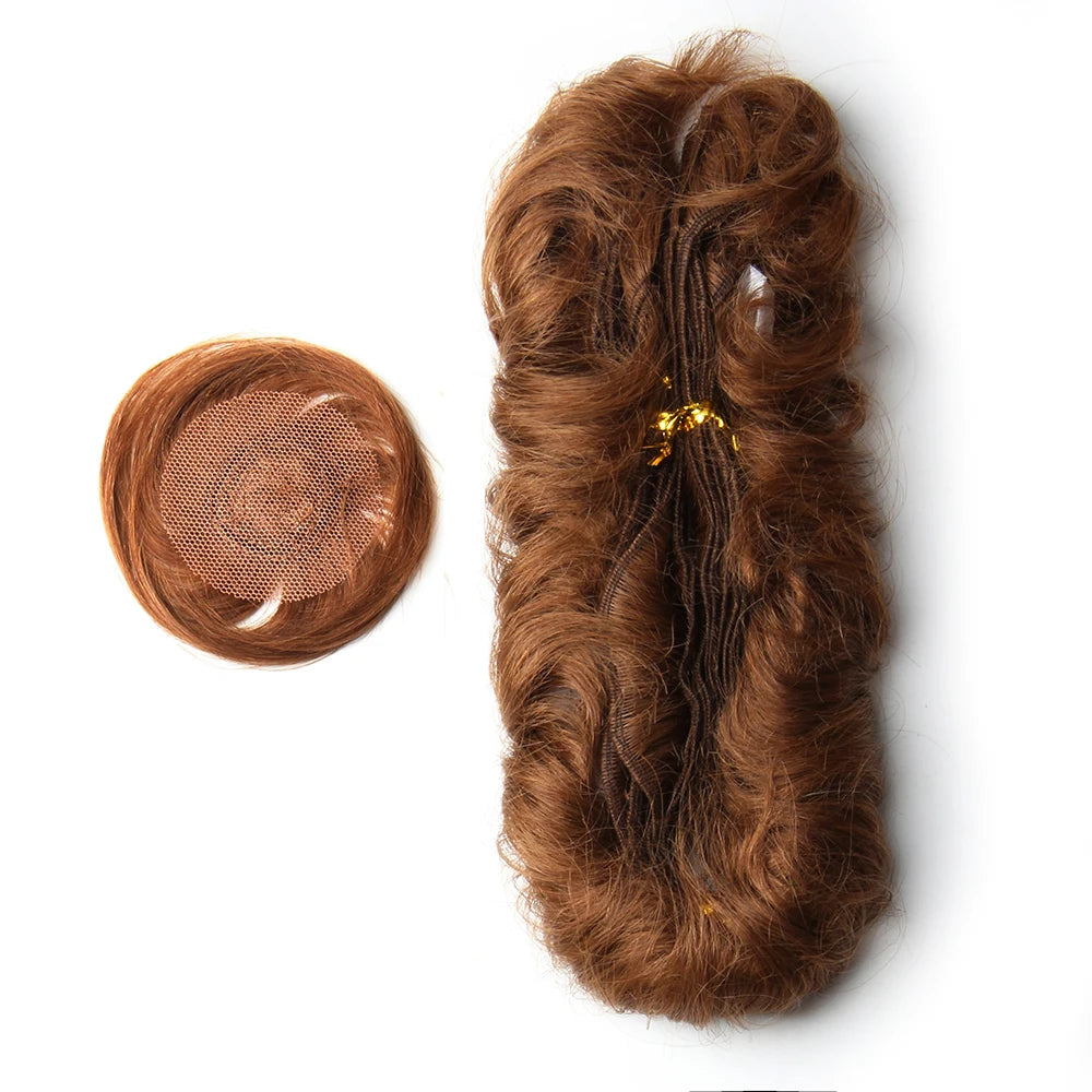 Short Human Hair Brazilian Hair Weave Bundles With Closure Ombre Curly Hair With Circular Center Closure T1b 30 99j Extensions