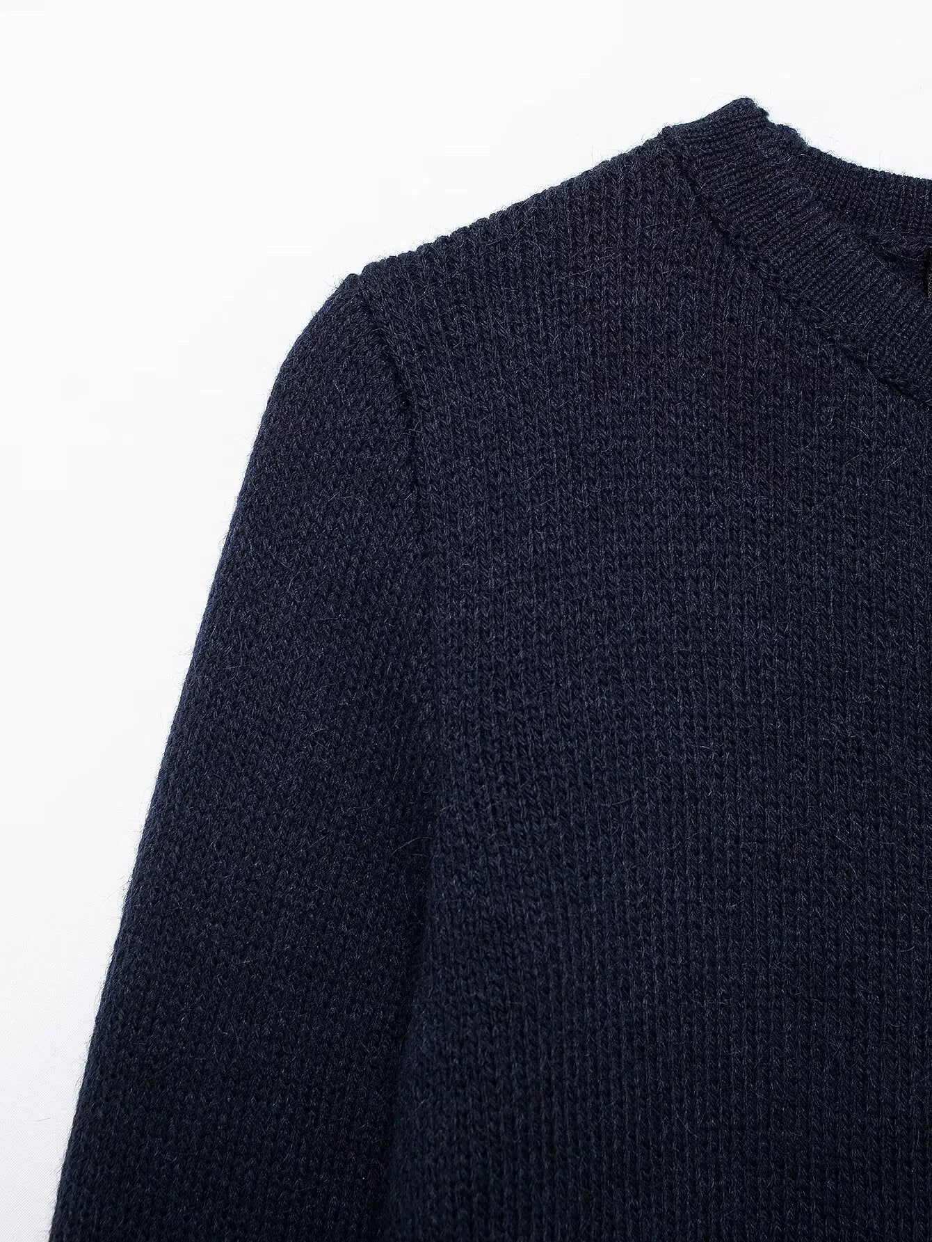 Winter Slim Knitted Cardigan with Button Details for Women