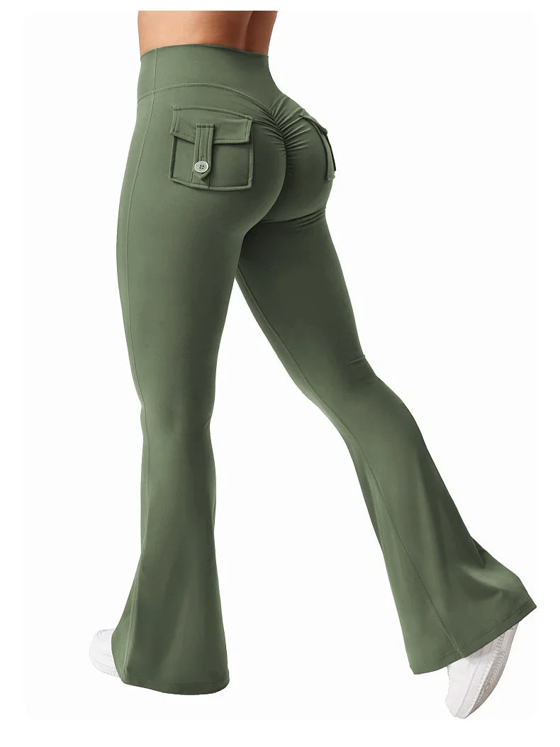 High Waist Push Up Workout Leggings With Pocket for Women
