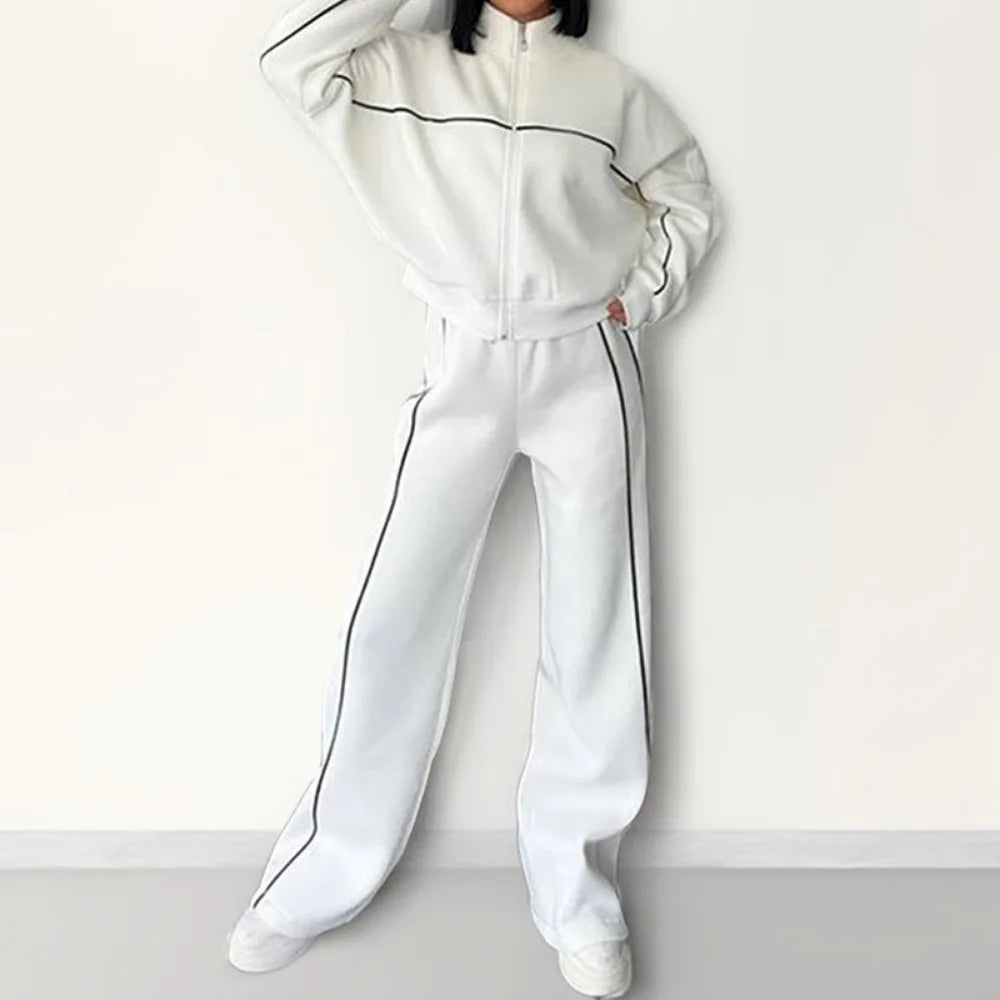 Casual Hooded Tracksuit Set