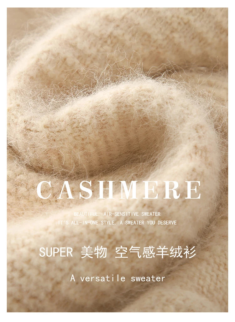 Floral Jacquard Long Sleeve High Neck Knit Sweater for Women