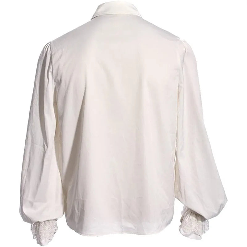 Lantern Sleeve Ruffle Shirt
