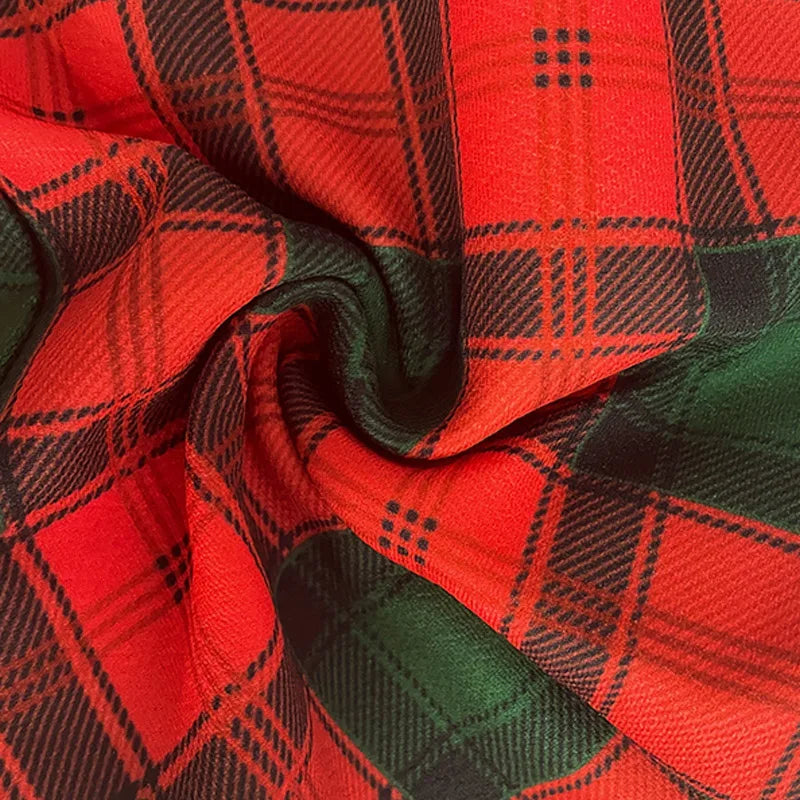 Women Christmas Pajama Pants Red Autumn Winter Plaid Printed Pants Fashion Casual Pencil Pants Clothing Streetwear American