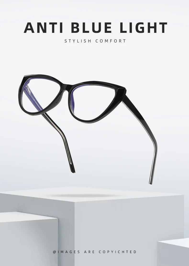 Stylish Transparent Cat Eye Reading Glasses for Women