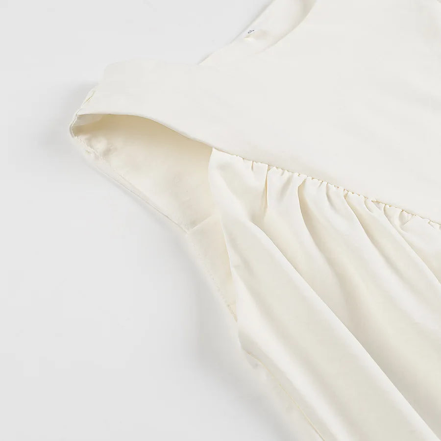 Versatile Casual Sleeveless Spliced Shirt for Women