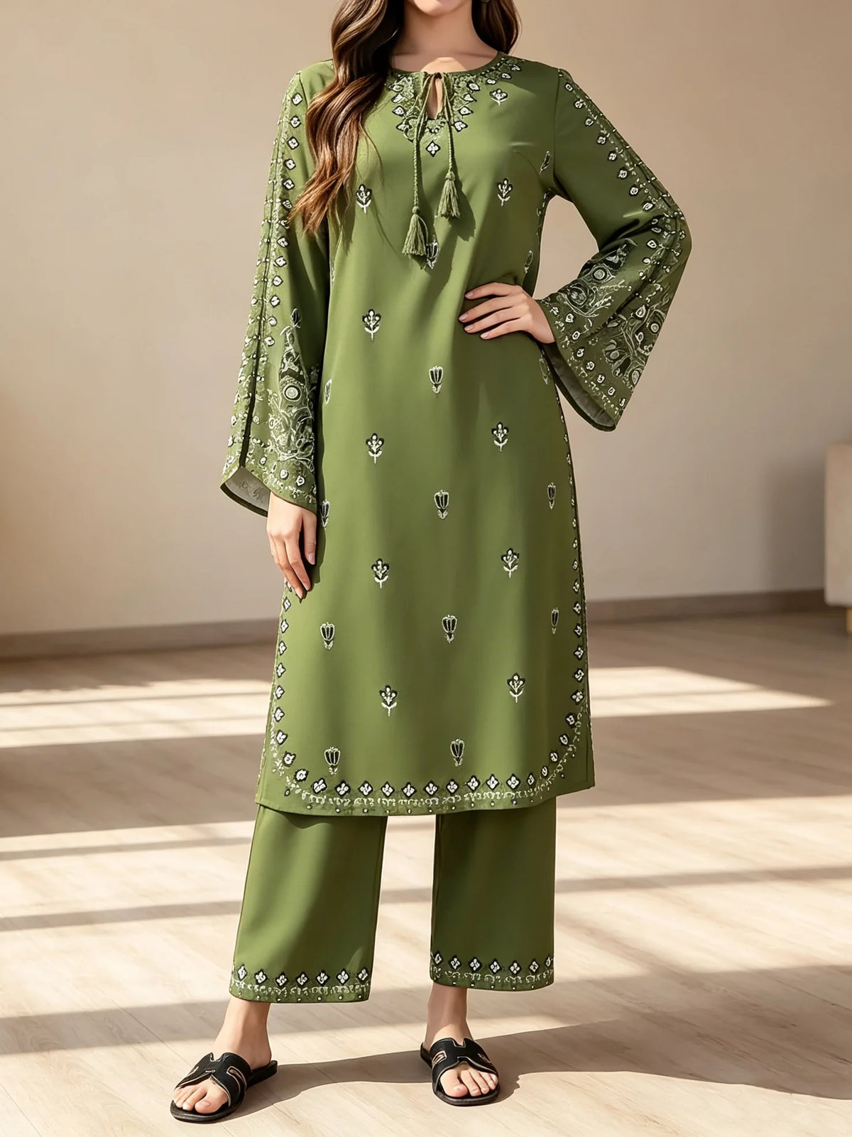 Boho Printed Salwar Suit Set