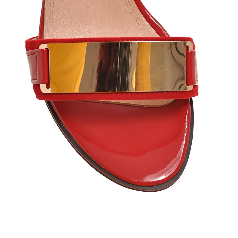 Chic Ankle Strap Block Heel Sandals