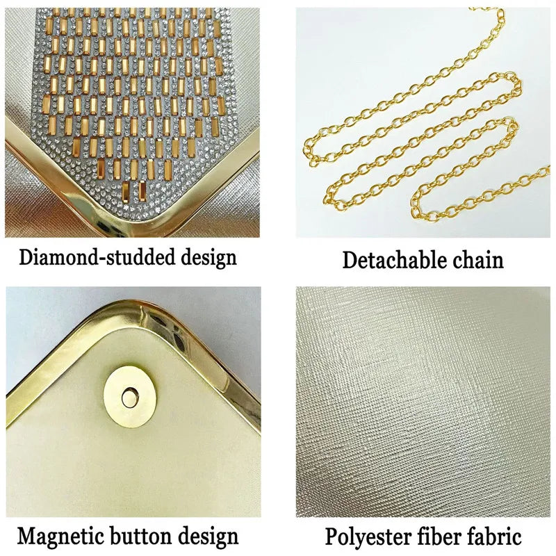 Embellished Evening Minaudiere Clutch