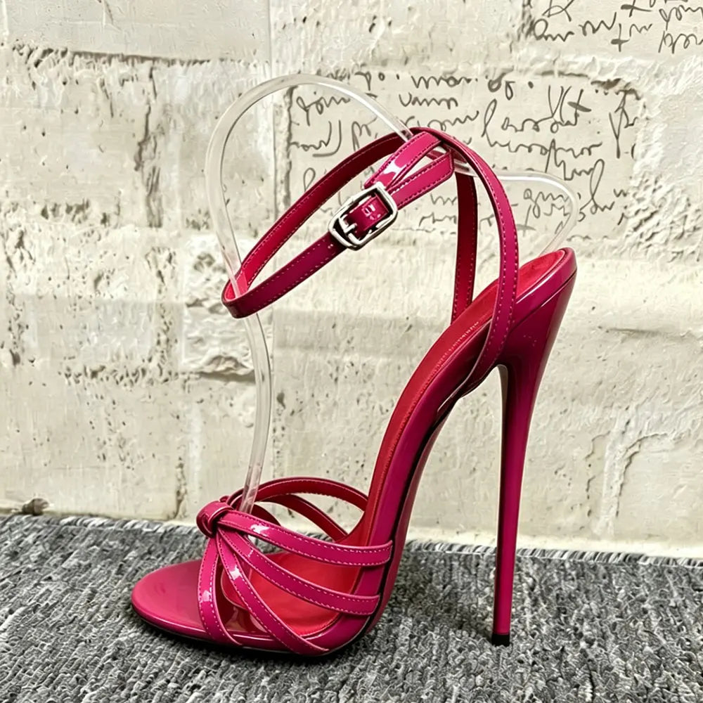 Ultra High Stiletto Heel Open Toe Strappy Sandals for Women