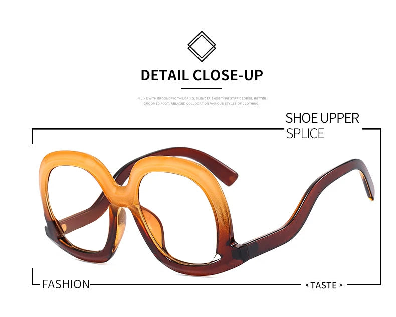 Oversized Colorful Blue Light Reading Glasses for Women