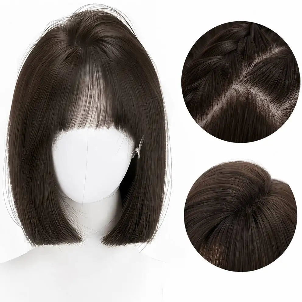 European Virgin Human Hair Silk Base Short Bob Wig for Women