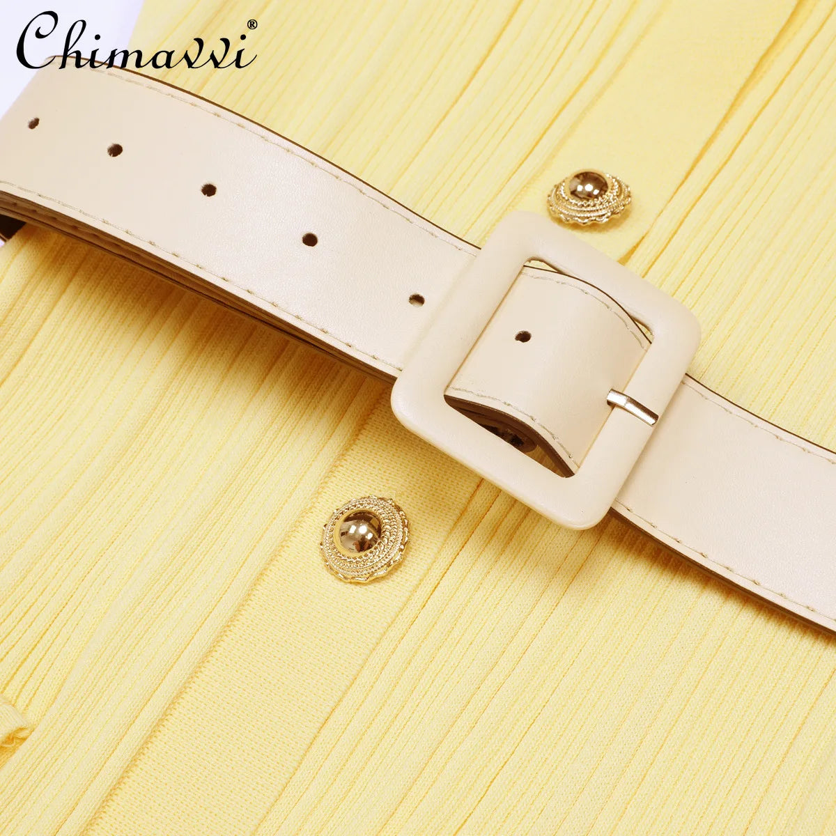 High-end Fashion Cropped Knit Dress New Autumn 2026 Women Short Sleeve High-waisted Belted Slim-fit Elegant Short Dresses