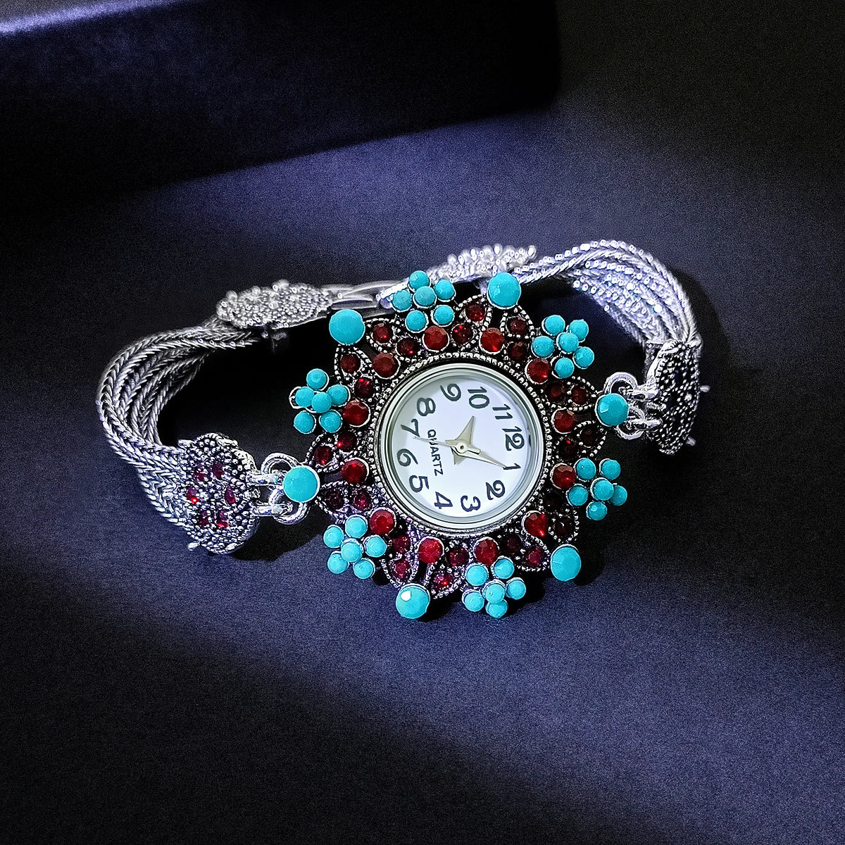 Vintage Alloy Bracelet Watch for Women
