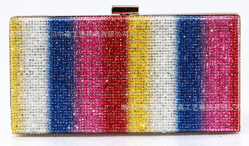 Rhinestone Diamond Evening Crossbody Clutch Bag for Women