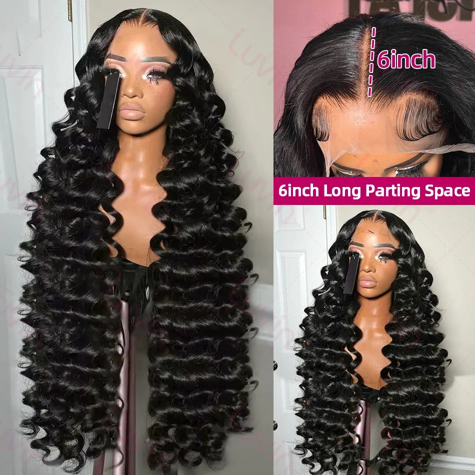 Premium Remy Brazilian Deep Wave Lace Front Wig for Women