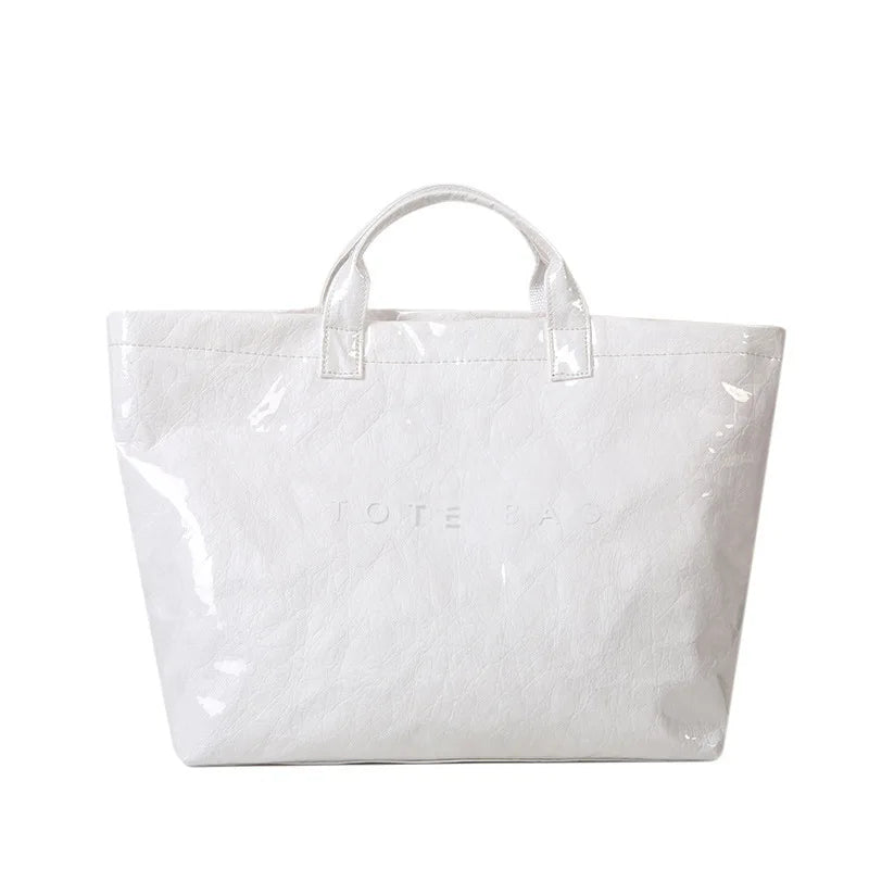 Women's large capacity fashionable shoulder bag, women's stylish shopping bag, women's casual hand-held tote bag