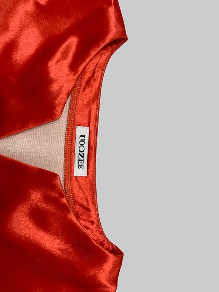 Gymystars Elegant Party Dresses Flower Print Maxi Dress Fashion Loose Puff Sleeves Split-Front Casual Red Evening Dress Ladies