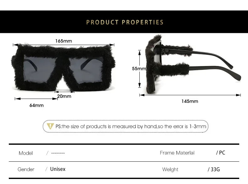 Velvet Frame Gradient Sunglasses