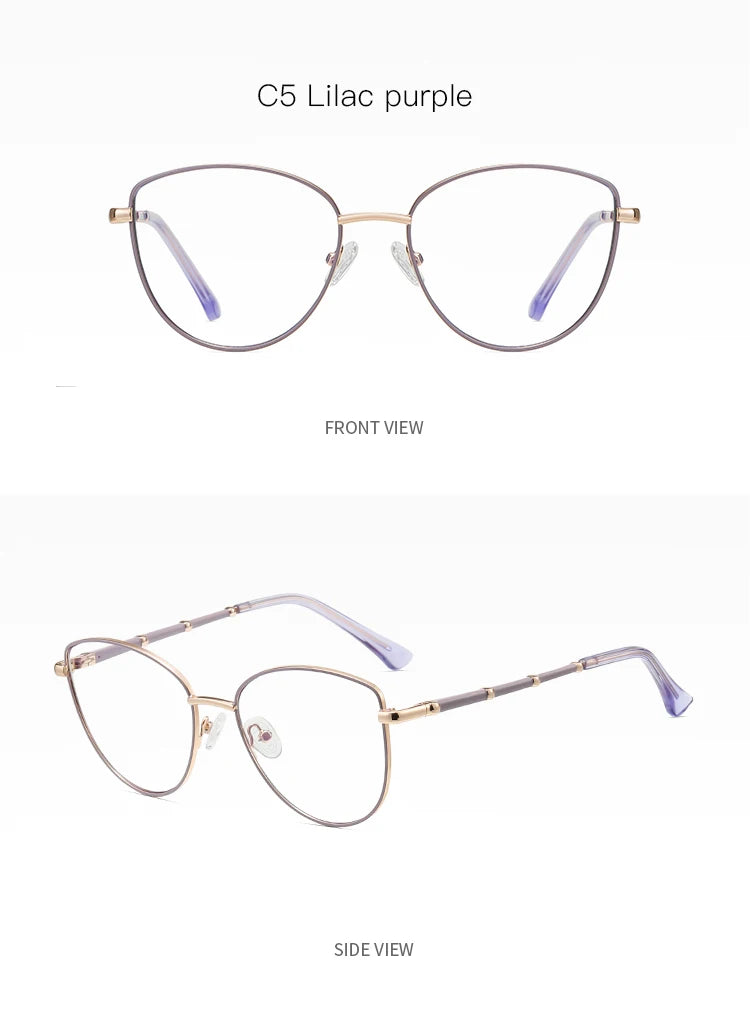 Spring Hinge Cat Eye Prescription Glasses for Women