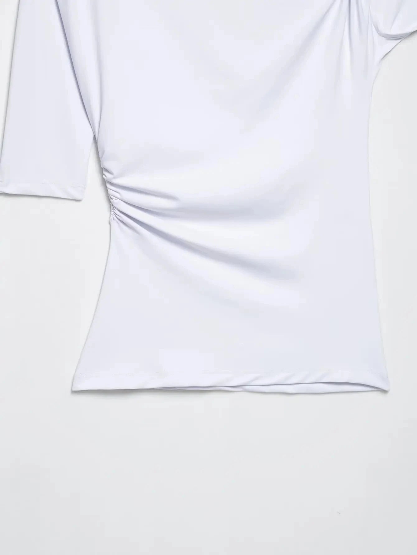 Chic Asymmetrical Wrinkled One-Shoulder Top for Women