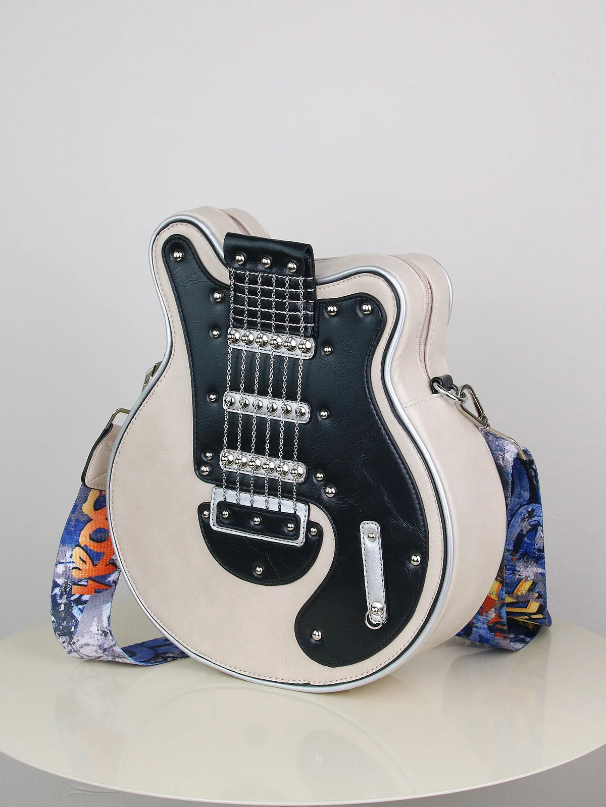 Y2K Guitar Shaped Crossbody Bag