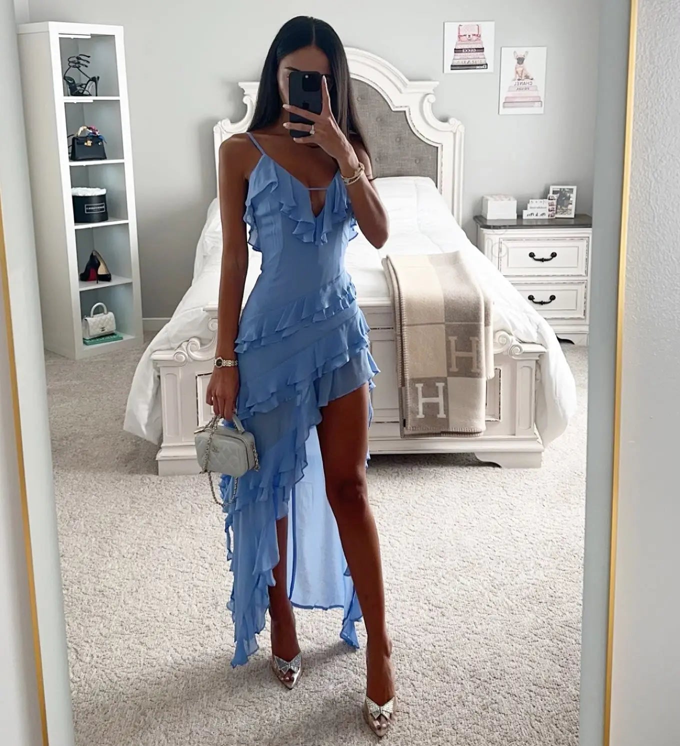 Tassel Detail With Slit Maxi Bodycon Dress for Women