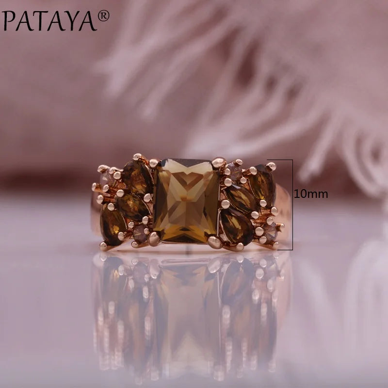 Rose Gold Cubic Zirconia Jewelry Set