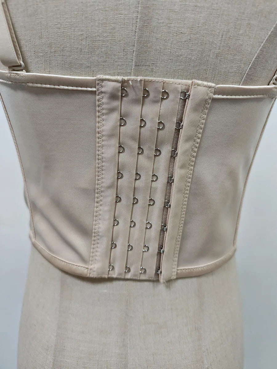 VGH Summer Spliced Appliques Vest for Owmen Square Collar Sleeveless Patchwork Single Breasted Backless Hot Girl Tank Top Female