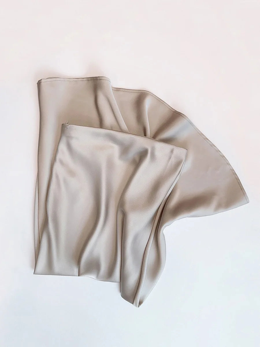Chic Solid Color High-Waisted Fishtail Skirt for Women