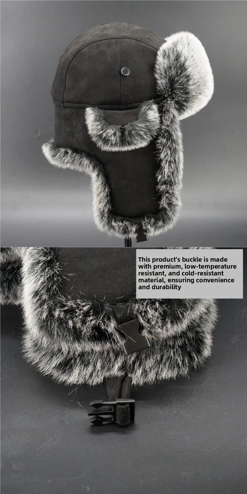 Faux Fur Ushanka Earflap Winter Hat