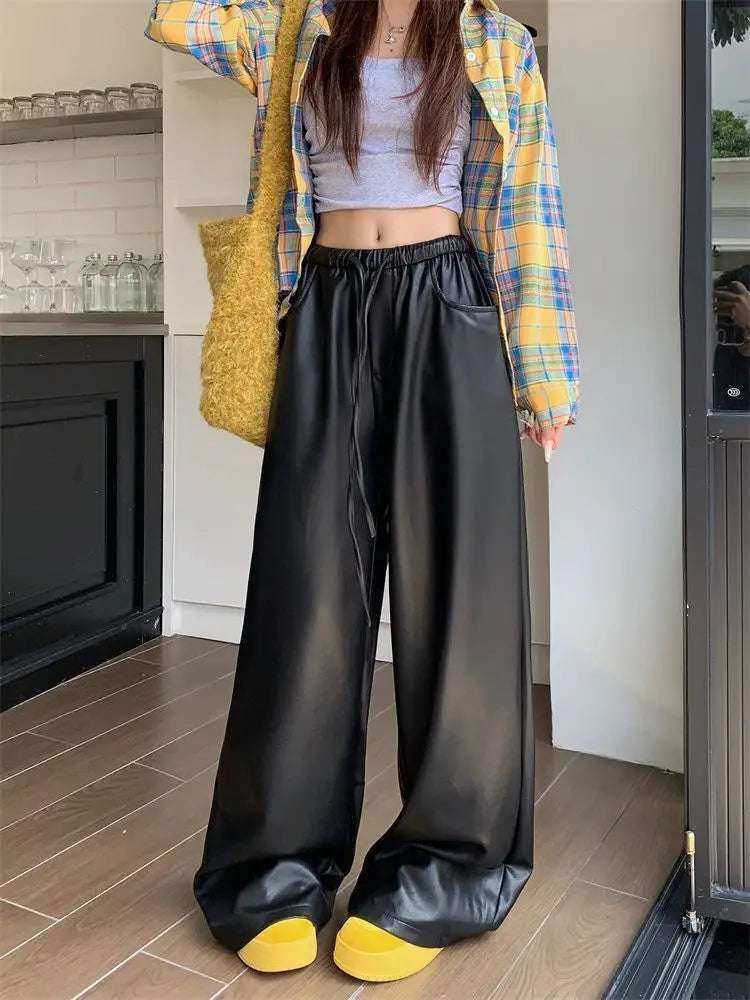 Elevated High Waist Casual Straight Leg Pants for Women