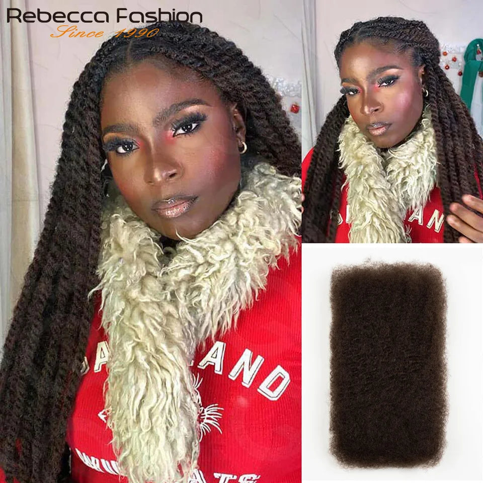 Afro Kinky Bulk Human Hair Loc Extensions for Women