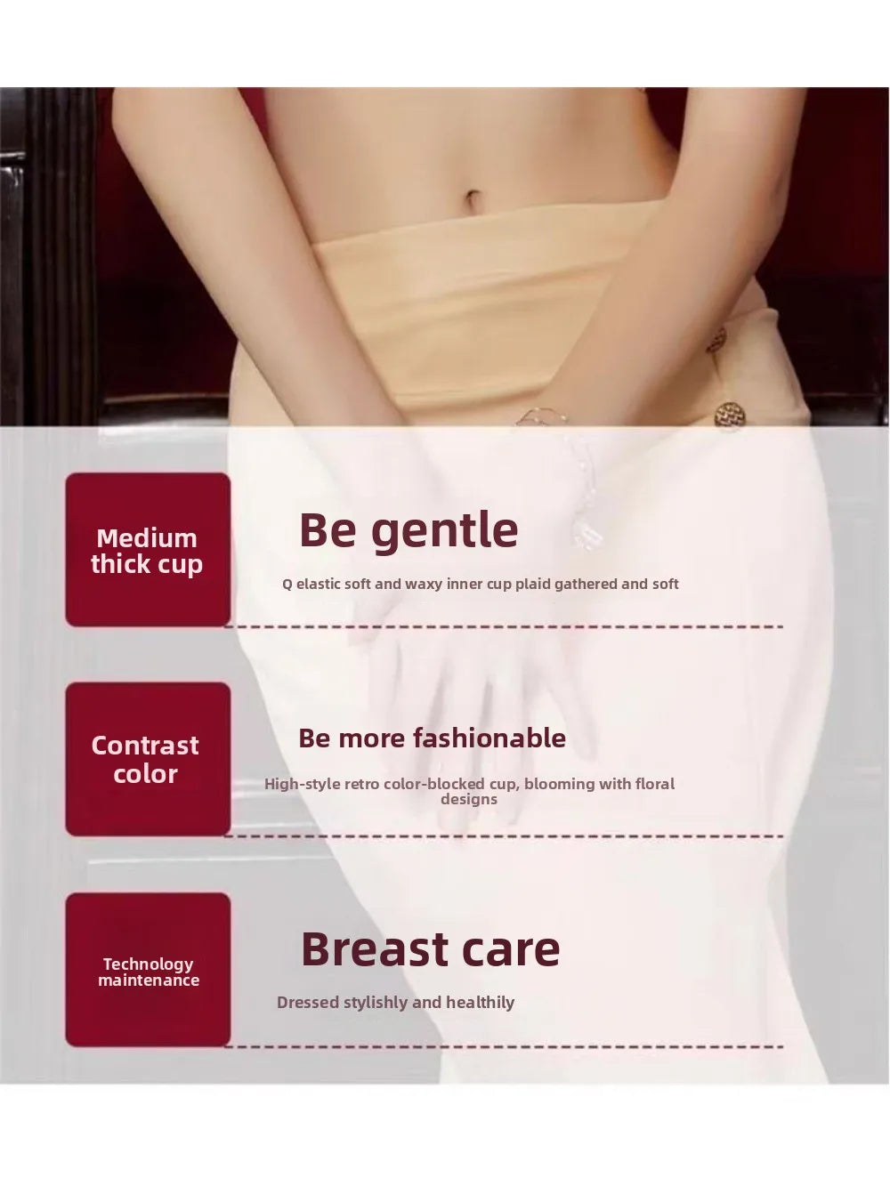 Breathable Seamless Lace Comfort Plus Size Bra for Women