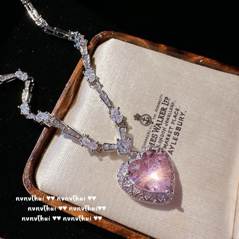 Sparkling Heart Cubic Zirconia Jewelry Set for Women