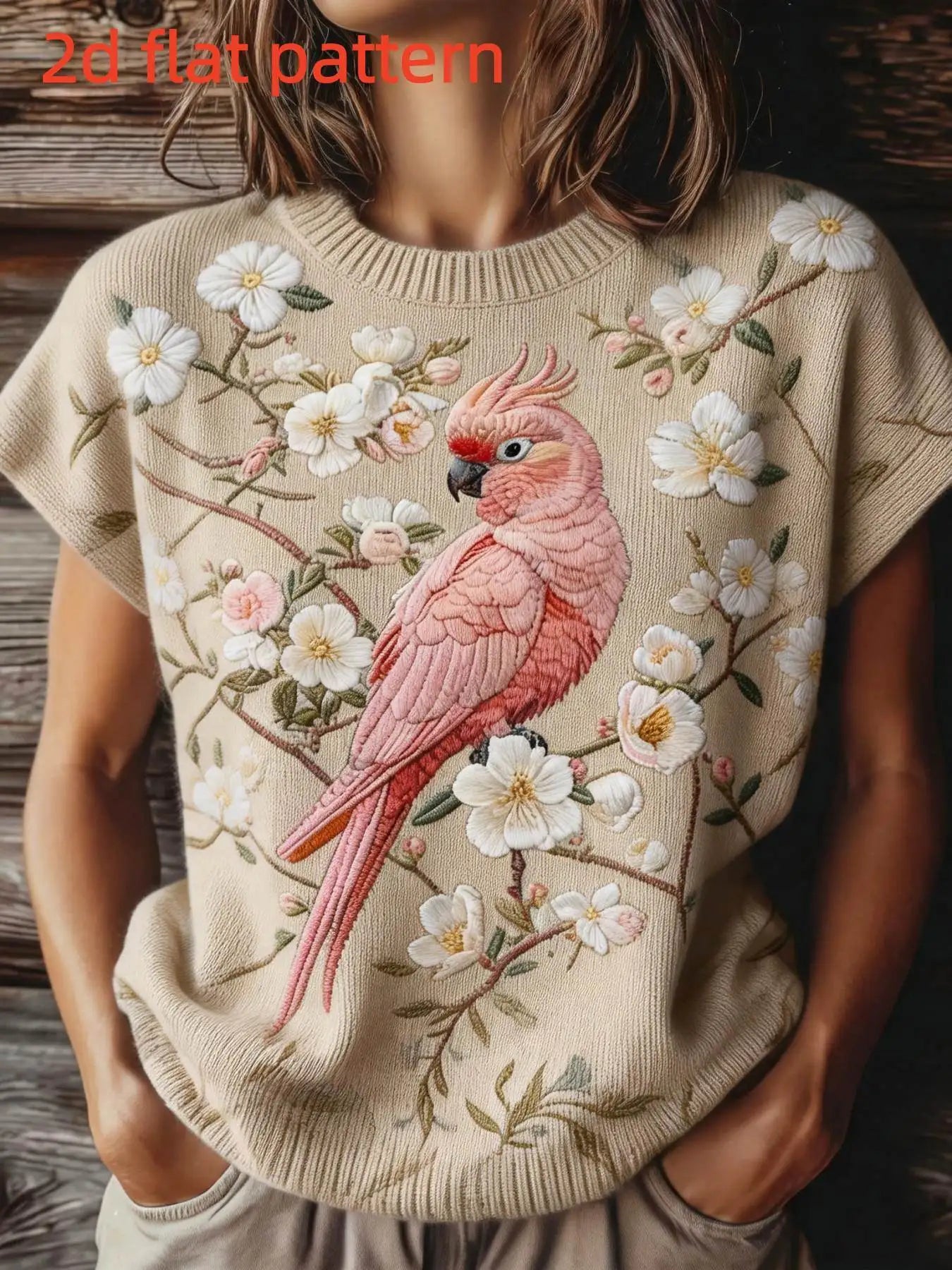 Printed Design Sleeveless Round Neck Top for Women