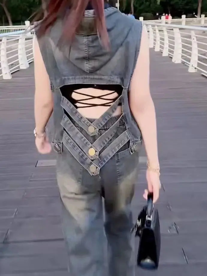 Lightweight Backless Casual Single Breasted Vest For Women